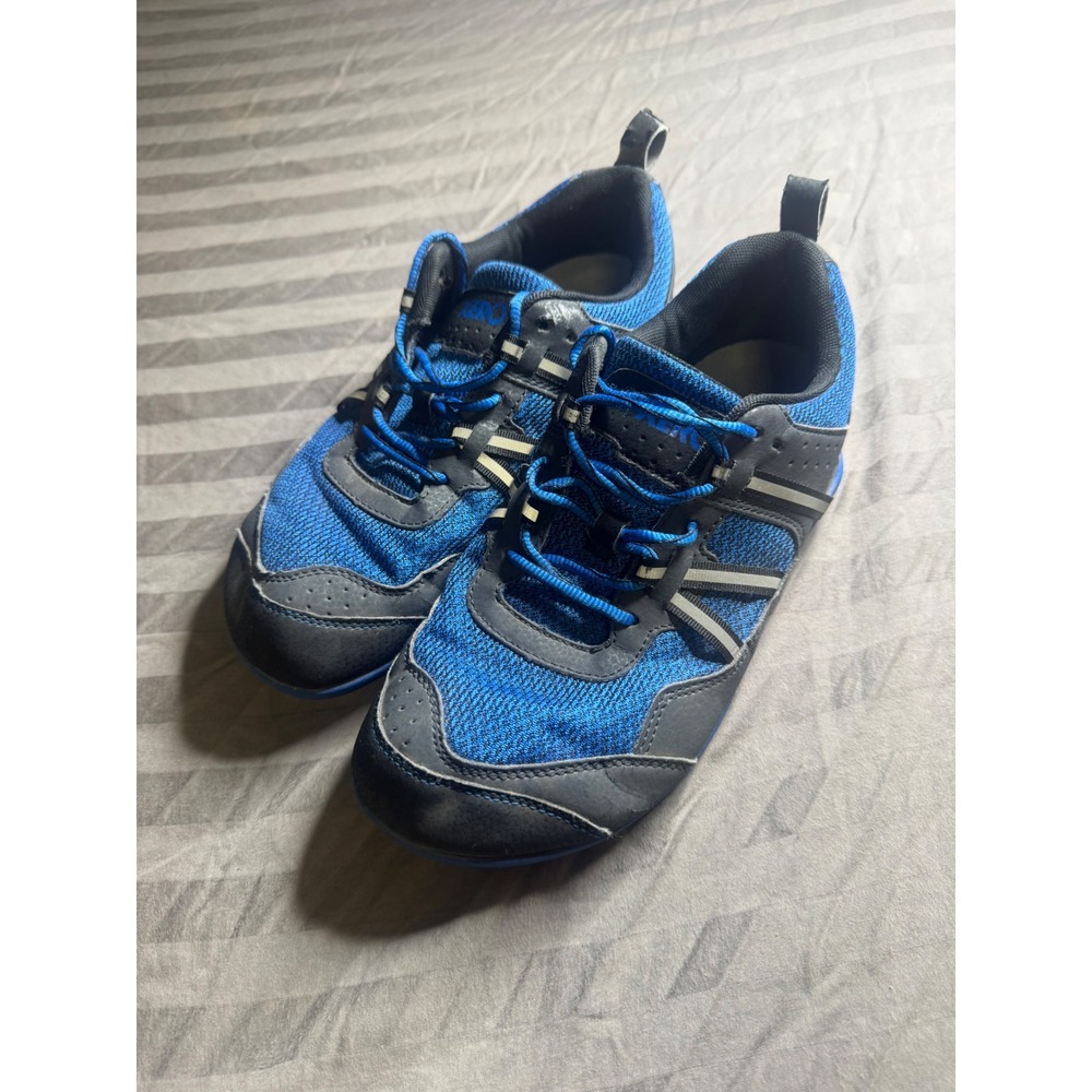 Xero Shoes Prio Mens Barefoot Running Shoes Blue Black Minimalist Size 9.5 US